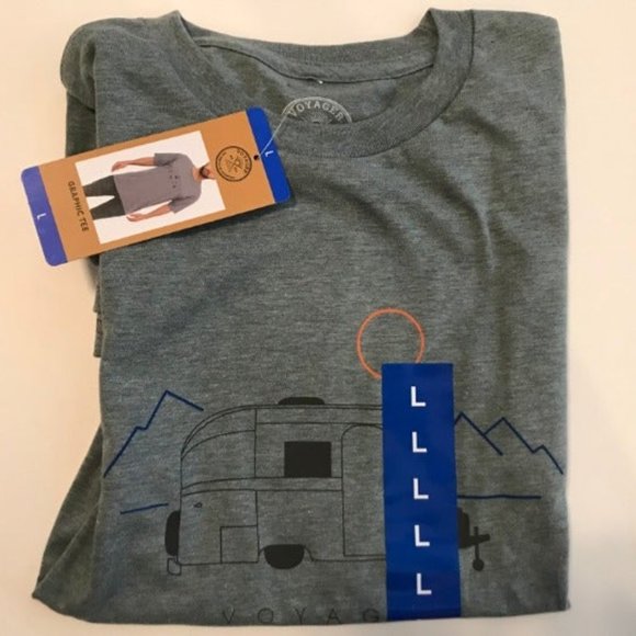 Voyager Graphic Shirt Grey Heather Size Large - Picture 1 of 3